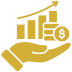 Icono de crecimiento patrimonial